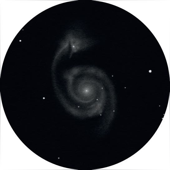 Drawing of M 51. Peter Kiss