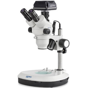 Kern Microscope OZM544C825, trino, 7-45x, HWF 10x23, incident/transmitted light, LED 3W, Camera, CMOS, 5MP, 1/2.5", USB 2.0