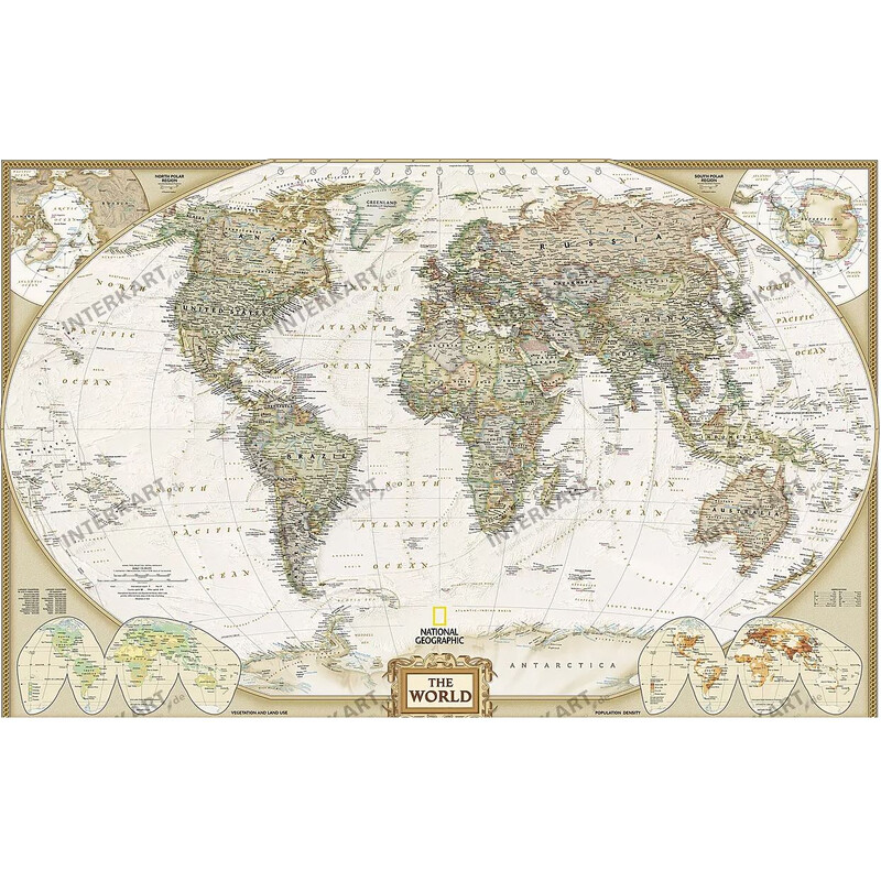 4 Ft. World Map – Laminated